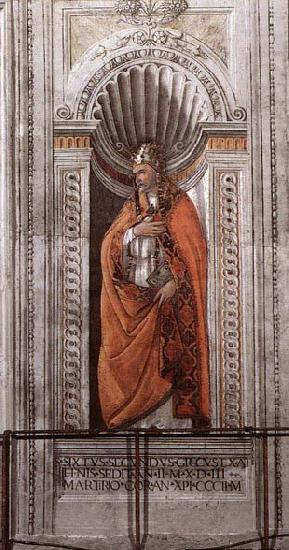 BOTTICELLI, Sandro St Sixtus II china oil painting image